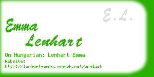 emma lenhart business card